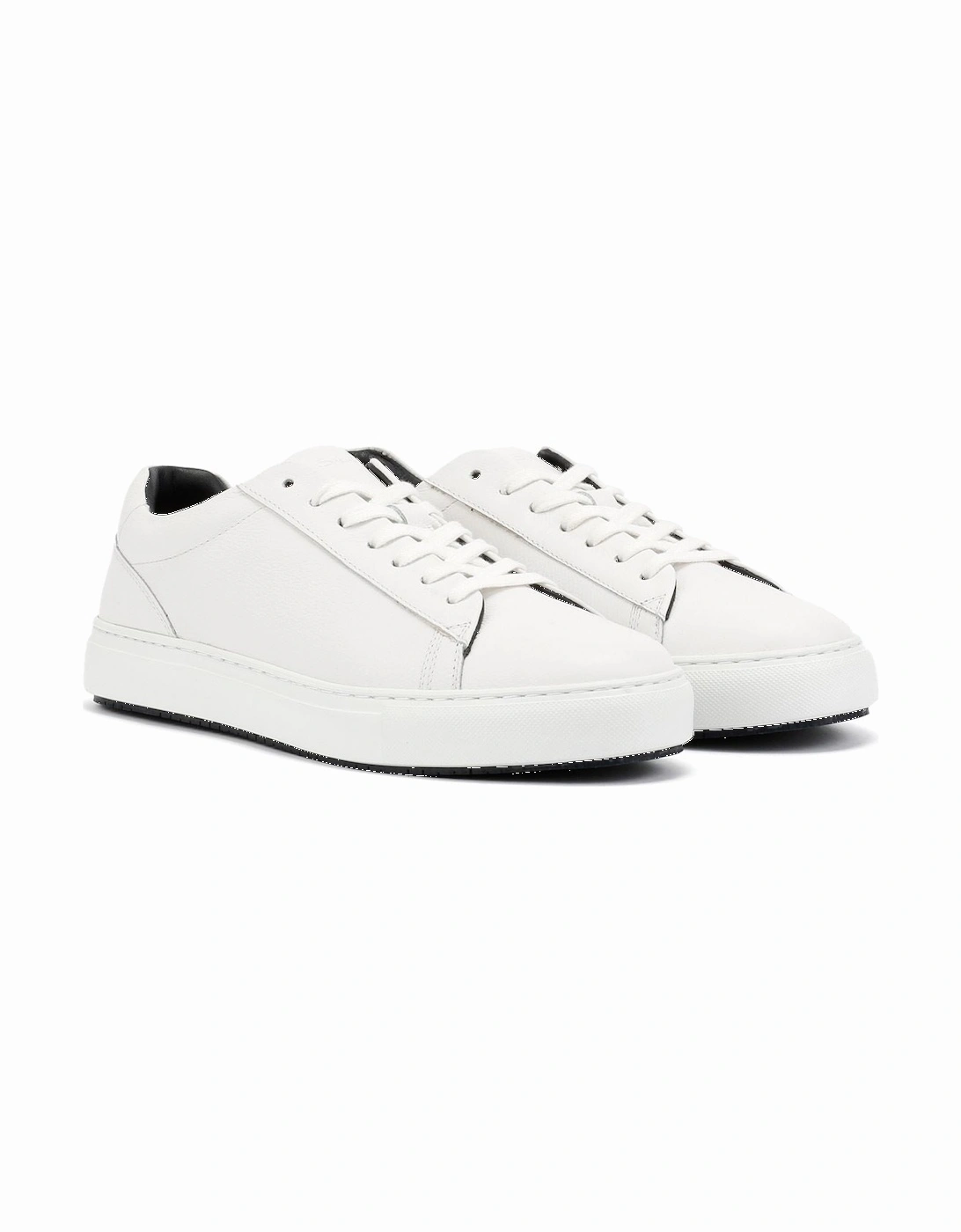 Ace Cupsole Leather Men's White Trainers, 9 of 8
