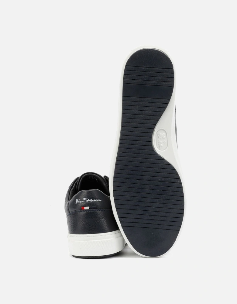 Ace Cupsole Leather Men's Navy Trainers