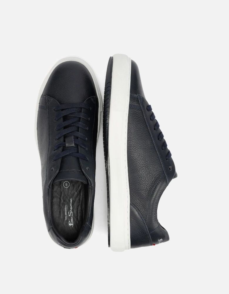 Ace Cupsole Leather Men's Navy Trainers