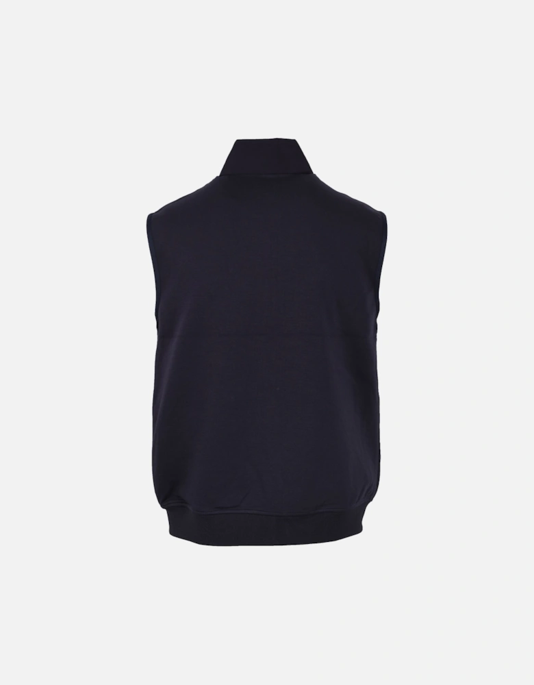 Mixed Media Gilet Dark Navy