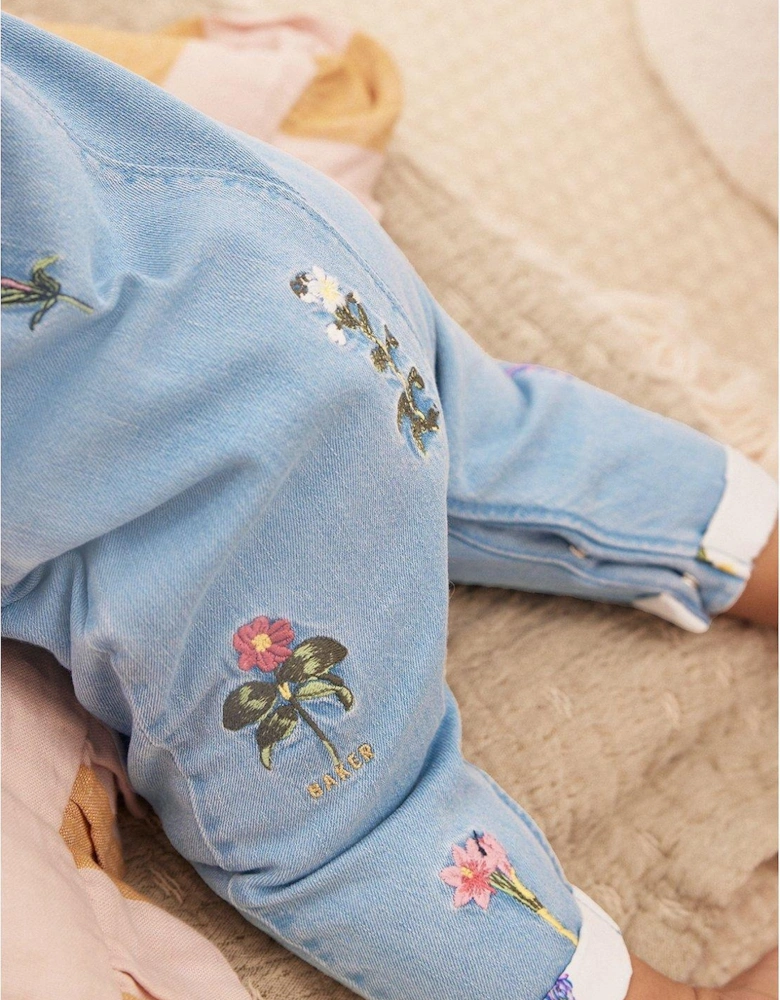 Baby Dungaree Set - Blue