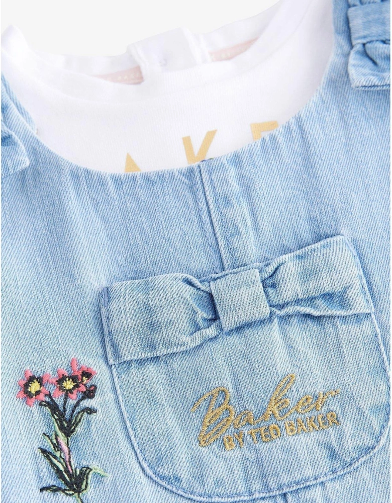 Baby Dungaree Set - Blue