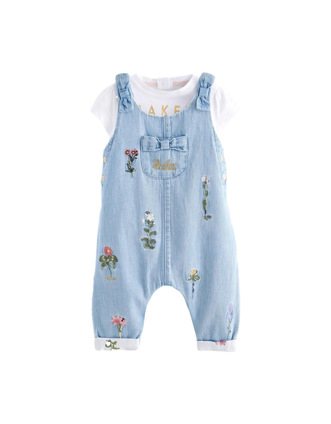 Baby Dungaree Set - Blue