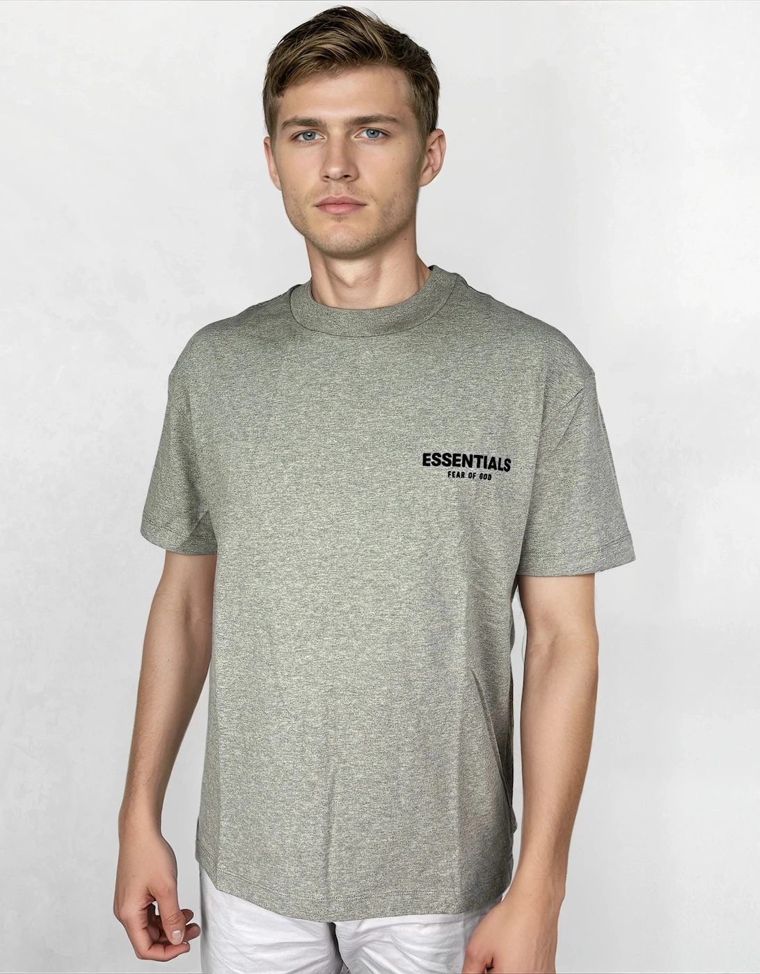 T-Shirt Dark Oatmeal Grey