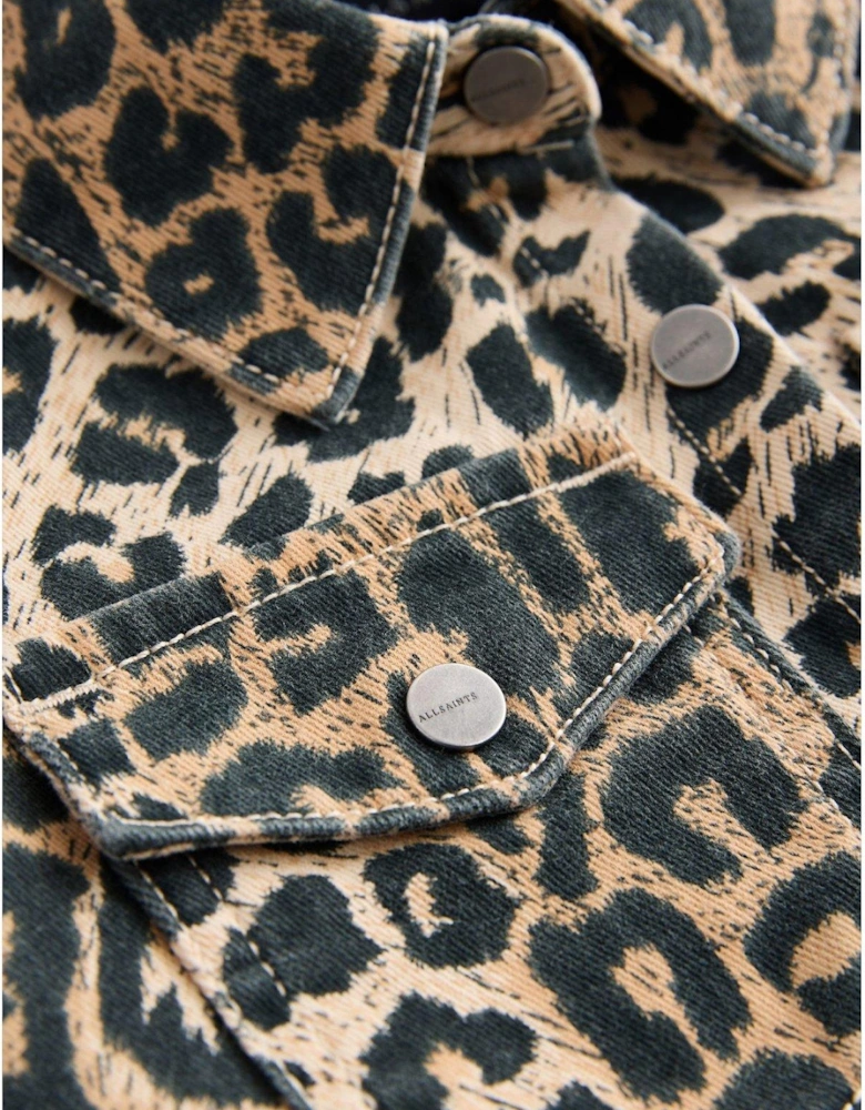 Girls Jackie Leopard Dress - Multi