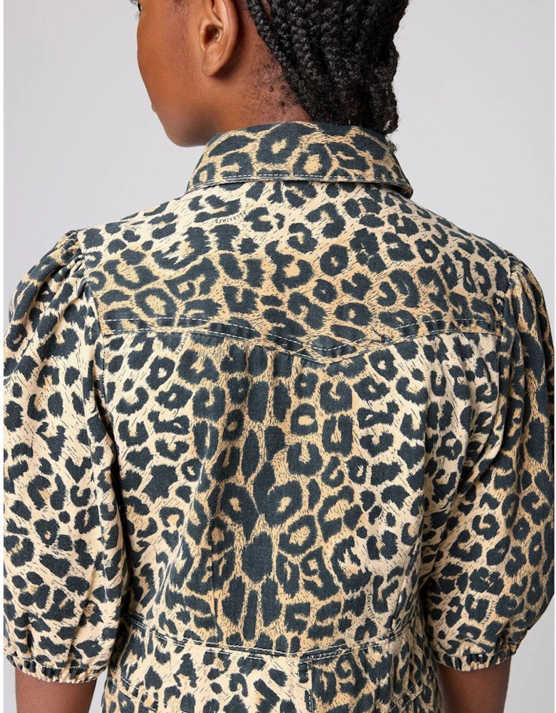 Girls Jackie Leopard Dress - Multi