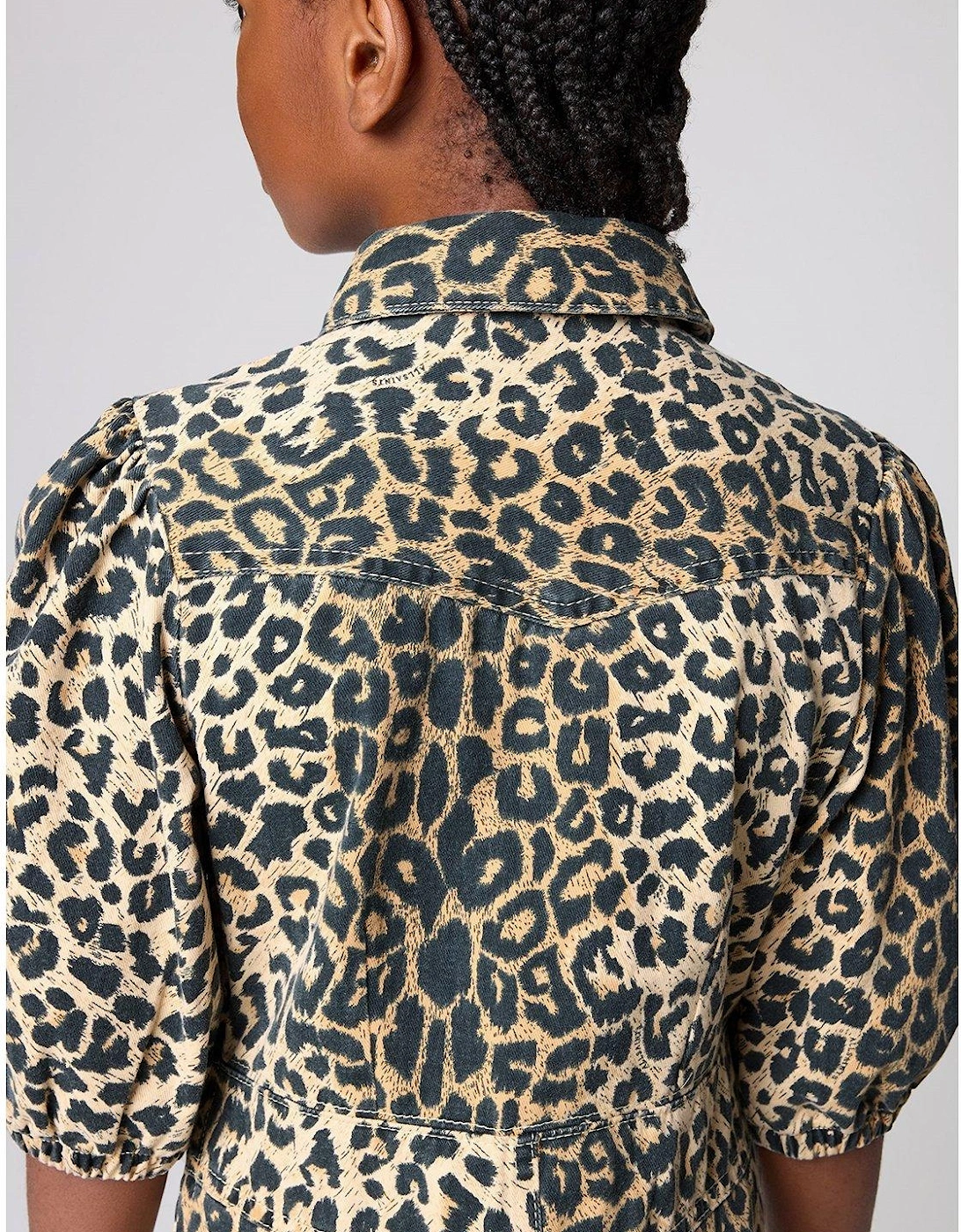 Girls Jackie Leopard Dress - Multi