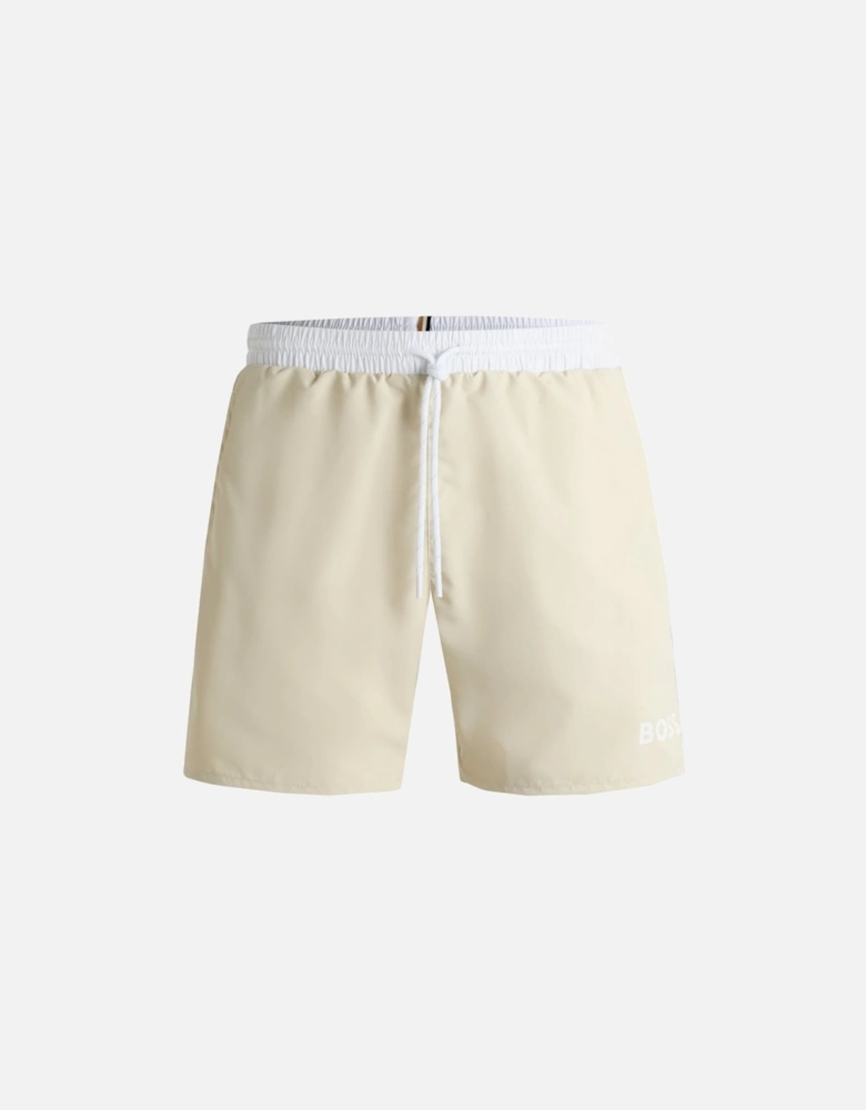 Men's Light Beige Starfish Swim Shorts