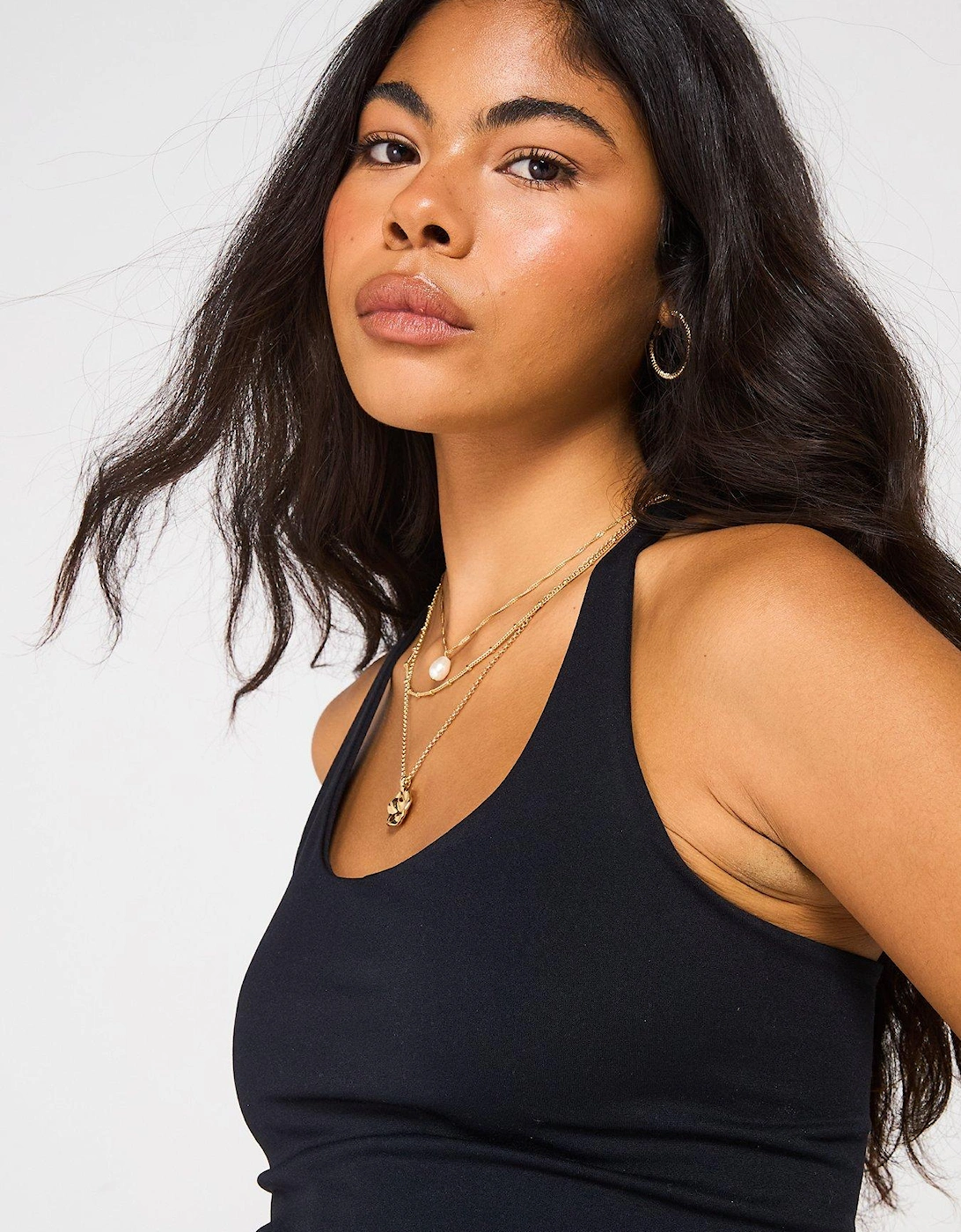 Clean Lines Racerback Top - Black