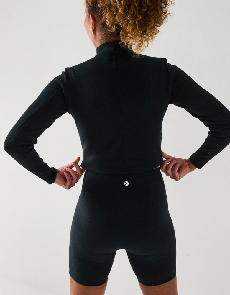 Womens Wordmark Bike Short - Black - Black