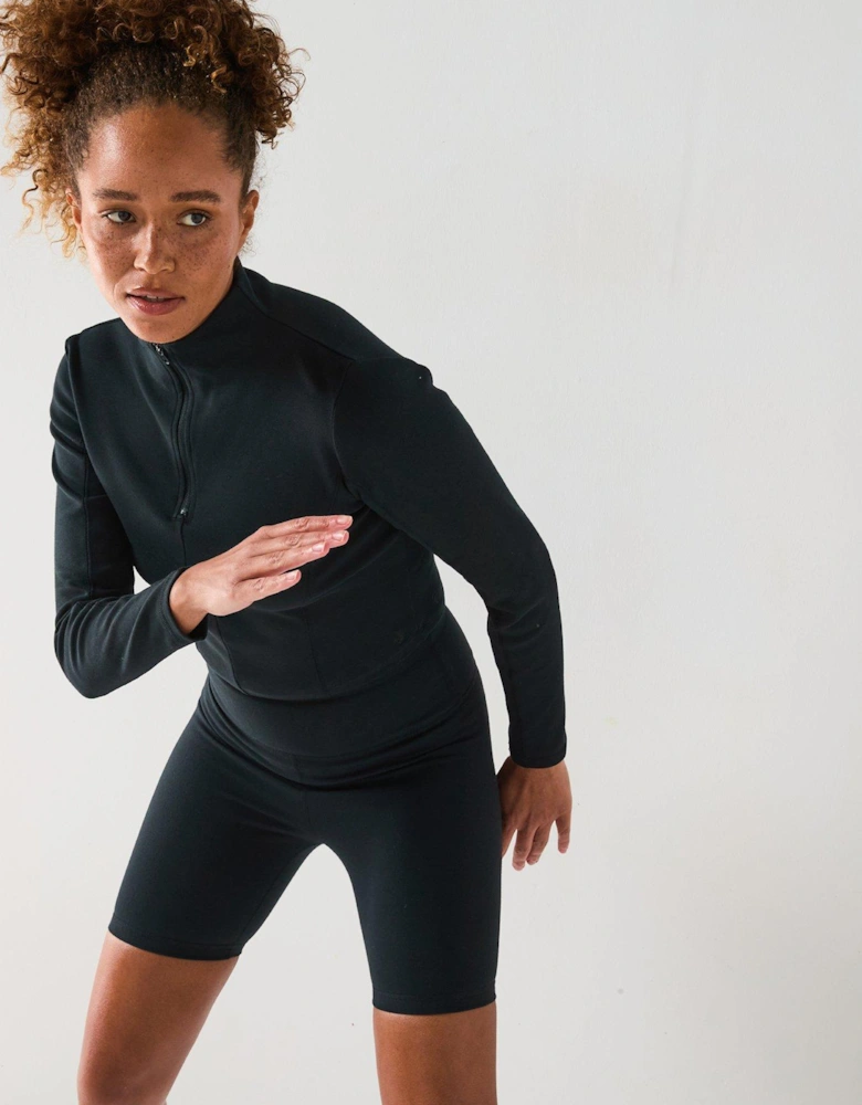 Womens Wordmark Bike Short - Black - Black