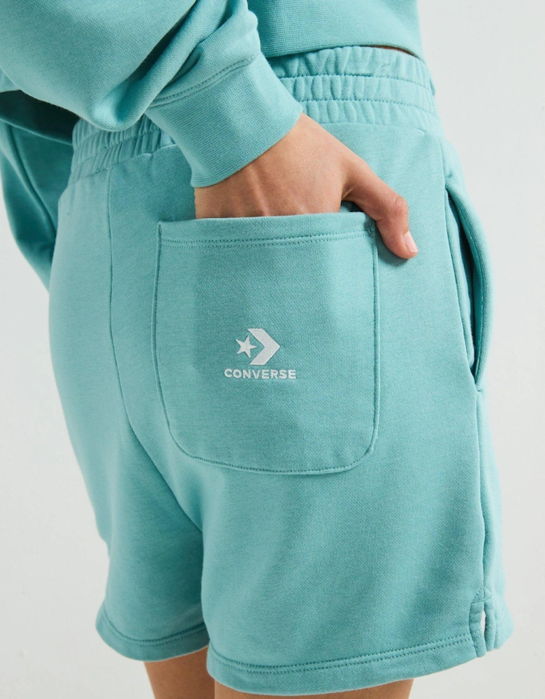 Womens Star Chevron Shorts - Blue