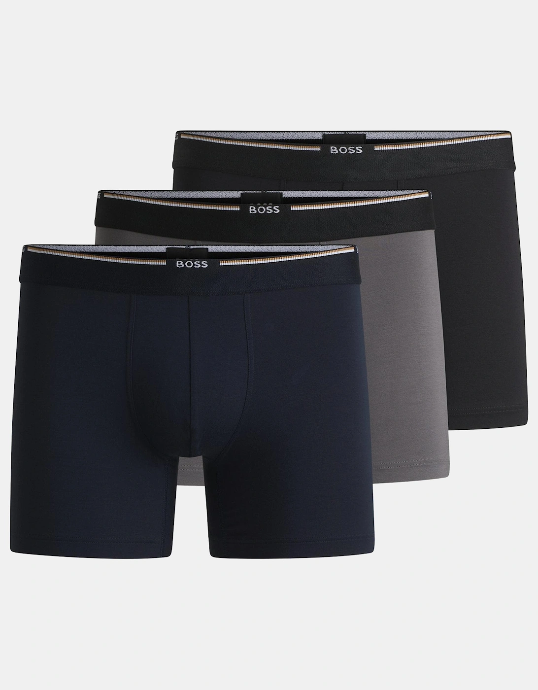 BOSS Orange 3-Pack Mens Bamboo Boxer Briefs, 2 of 1