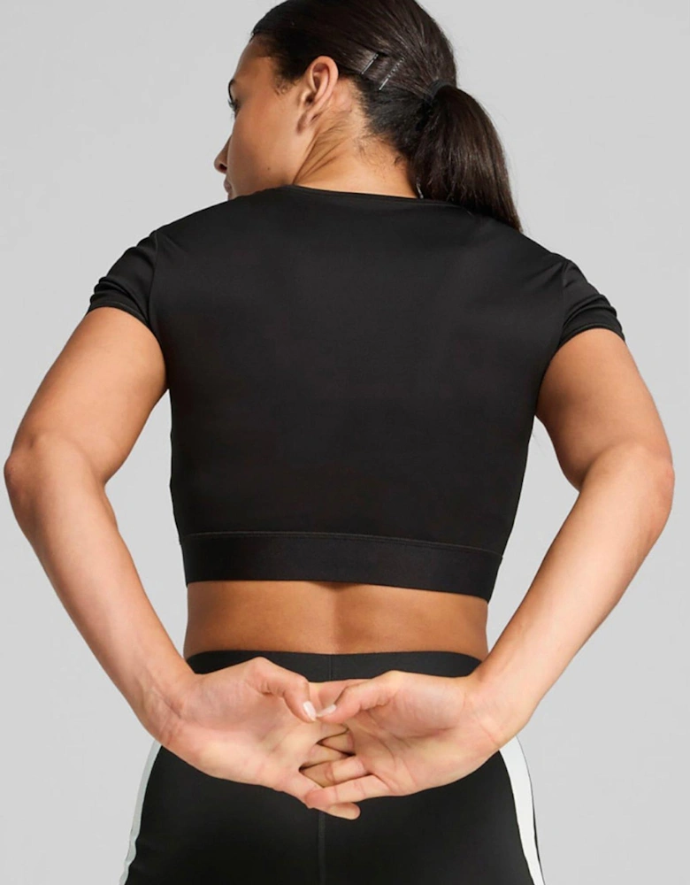 Women's Training Strong Cropped Top - Black