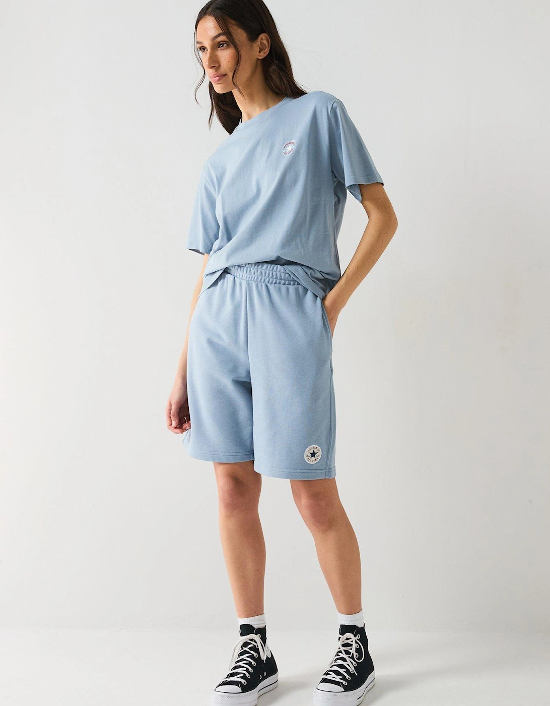 Womens Chuck Patch Tee - Wet Stone