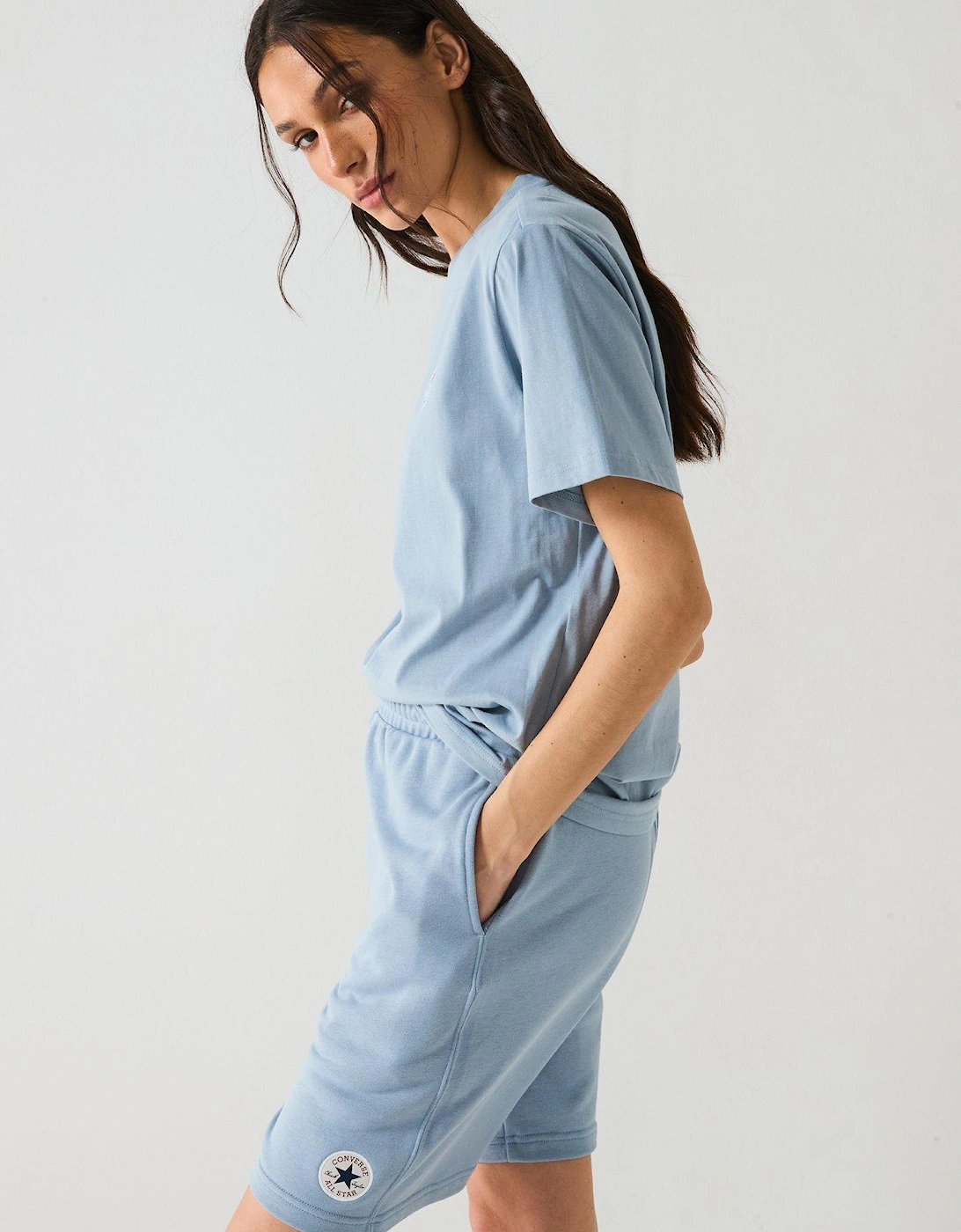 Womens Chuck Patch Tee - Wet Stone