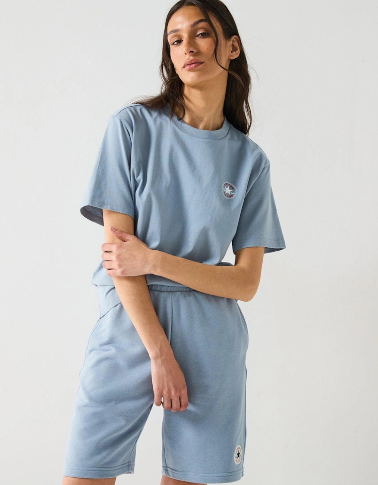 Womens Chuck Patch Tee - Wet Stone