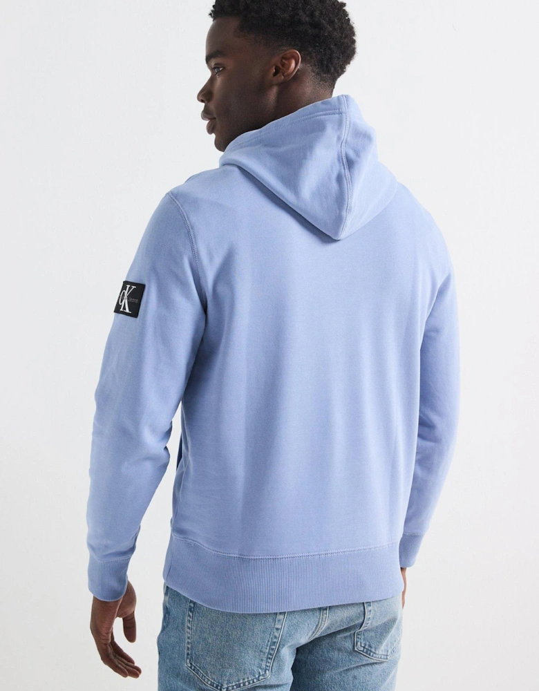 Badge Sleeve Overhead Hoodie - Dark Grey