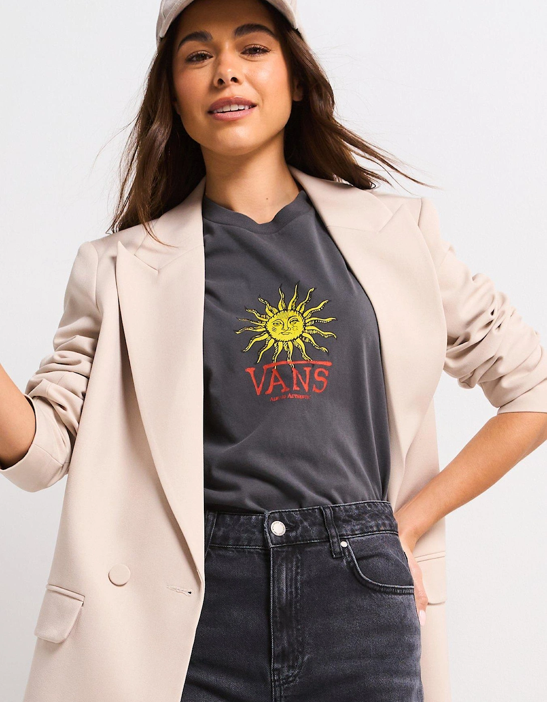 Women's Cosmic Ray Bff Short Sleeve T-Shirt - Grey