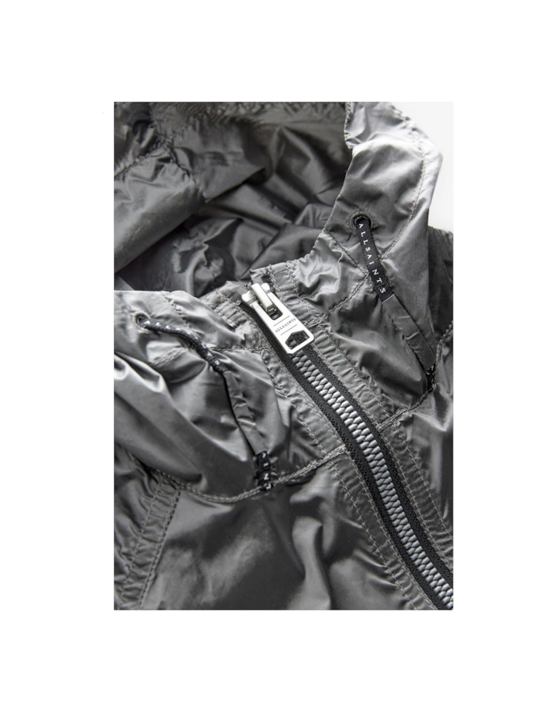 Girls Lightweight Metallic Jacket - Silver