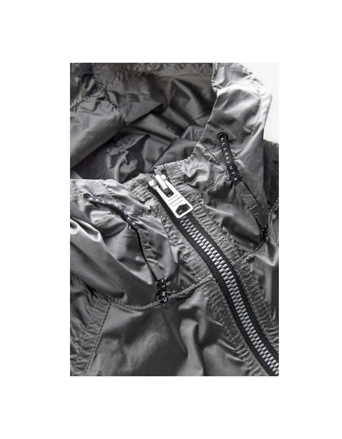 Girls Lightweight Metallic Jacket - Silver