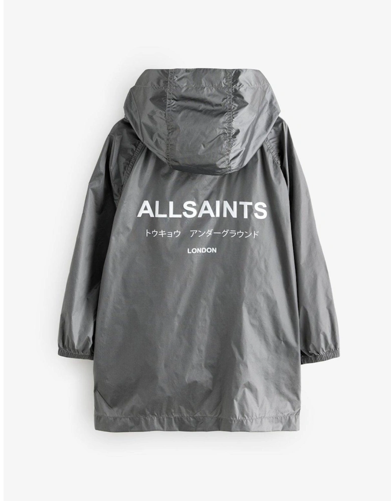 Girls Lightweight Metallic Jacket - Silver
