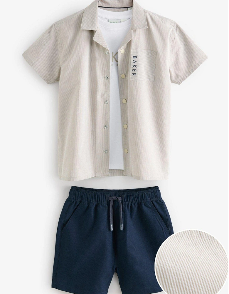 Shirts & Shorts Set - Stone