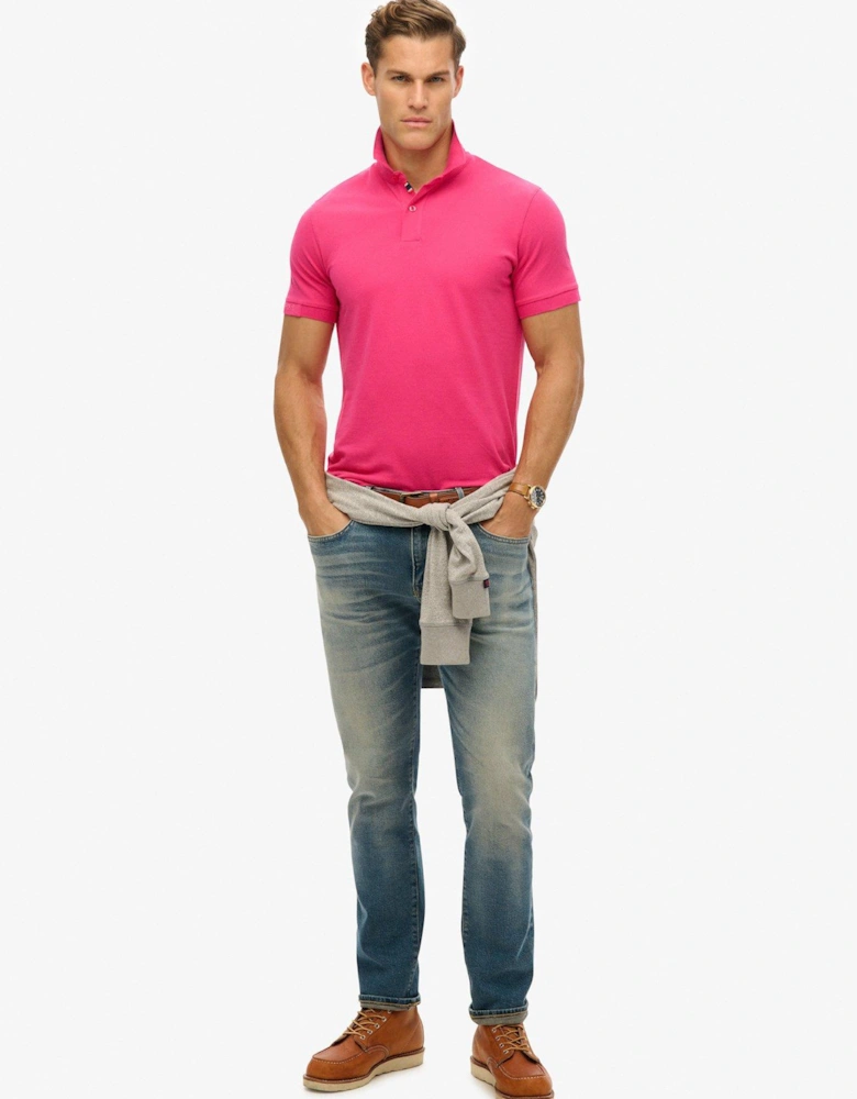 City Pique Polo Shirt - Pink