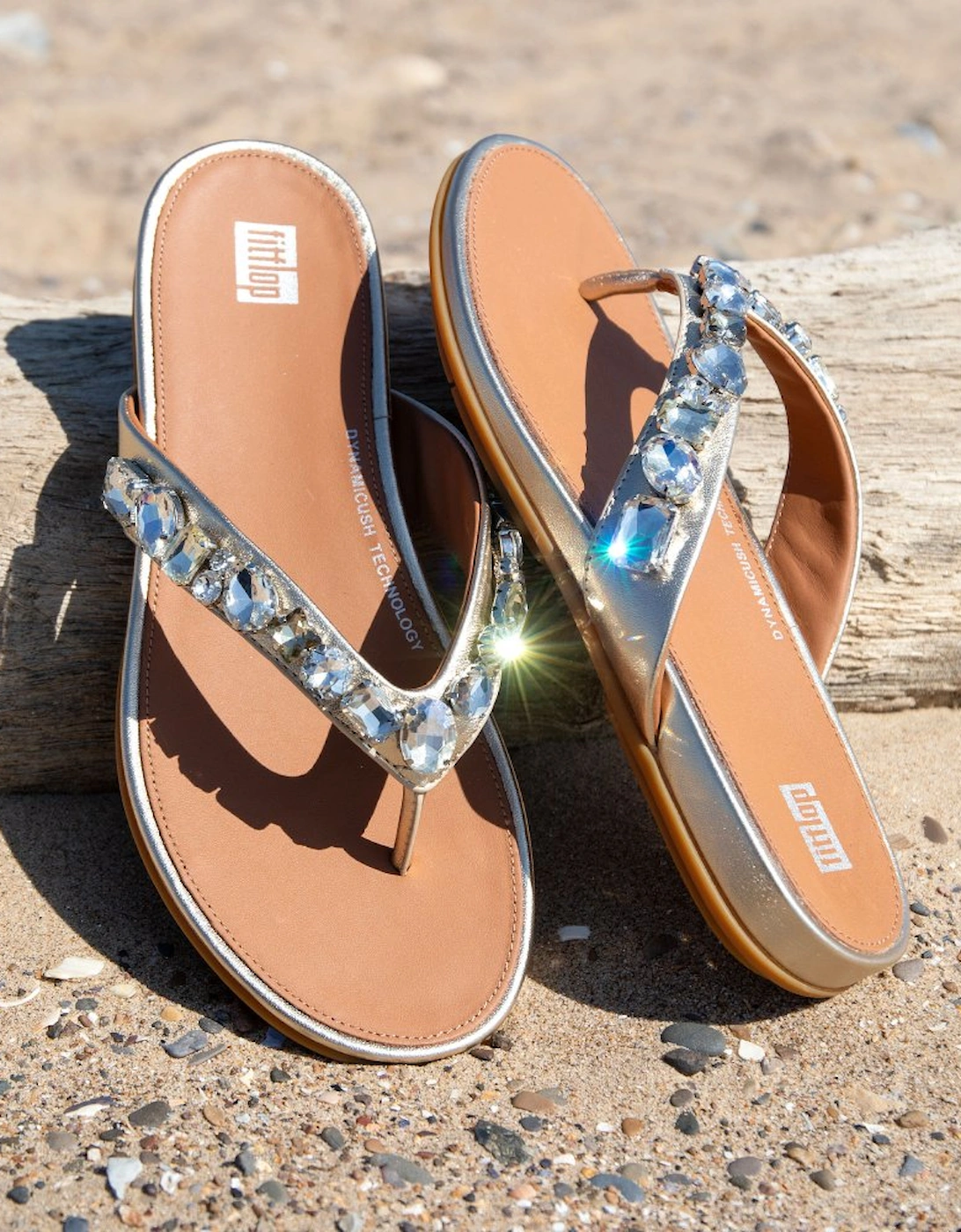 Gracie Jewel Deluxe Womens Toe Post Sandals