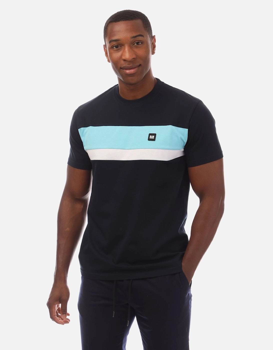 Mens Crossword Colour Block T-Shirt, 5 of 4
