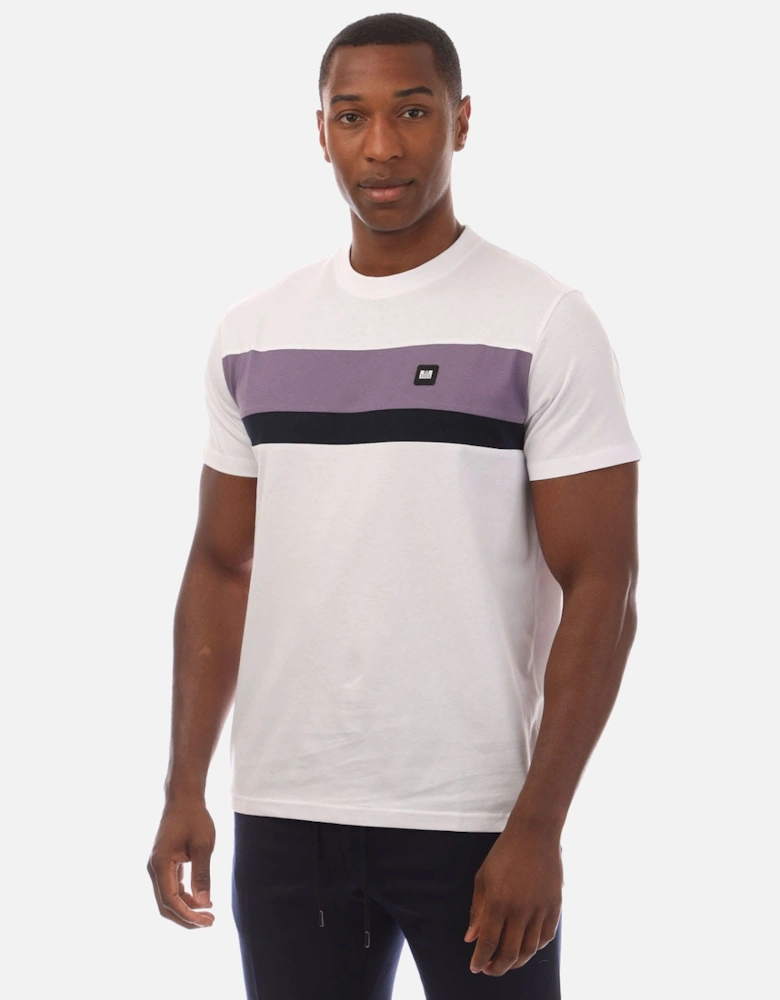Mens Crossword Colour Block T-Shirt
