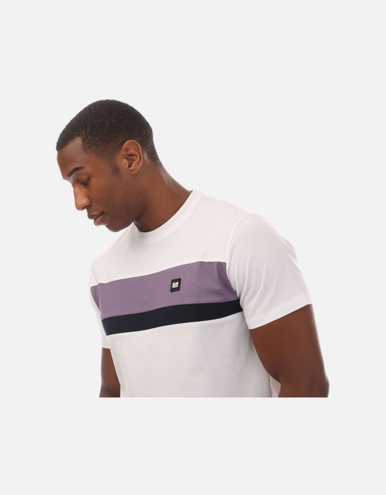 Mens Crossword Colour Block T-Shirt
