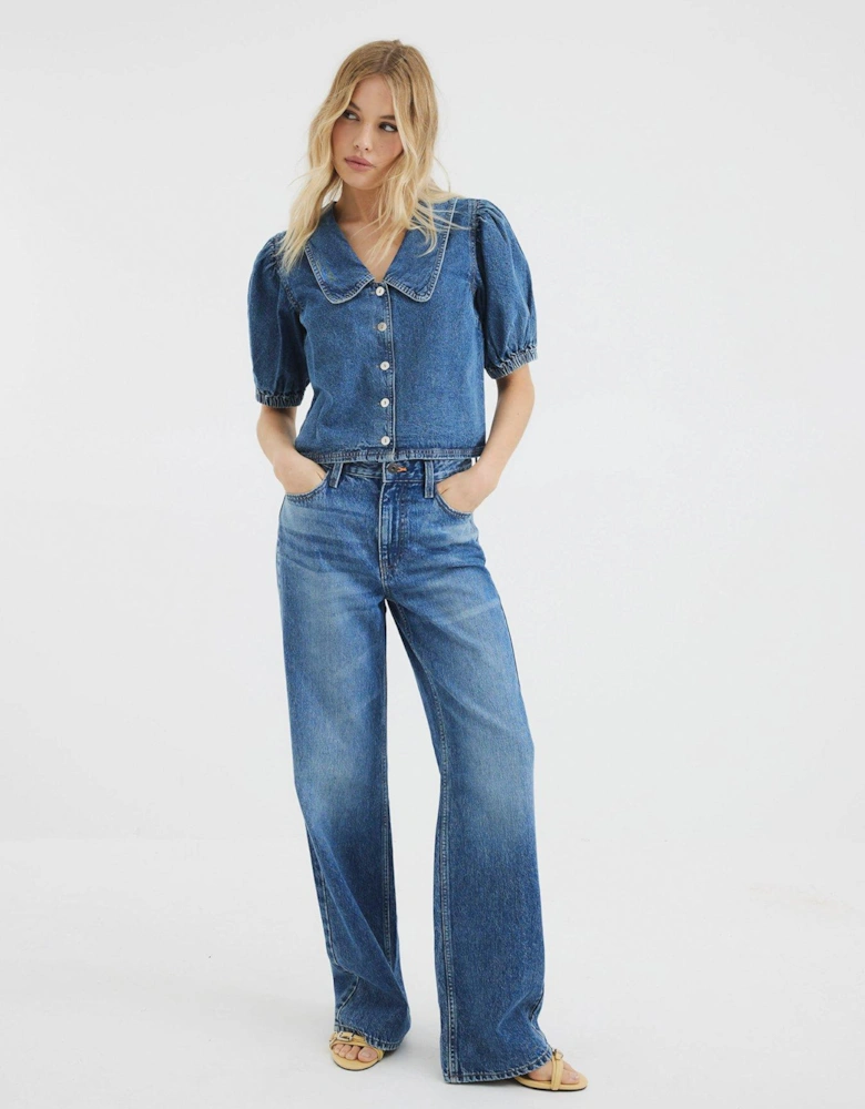 Denim Collared Shirt - Denim