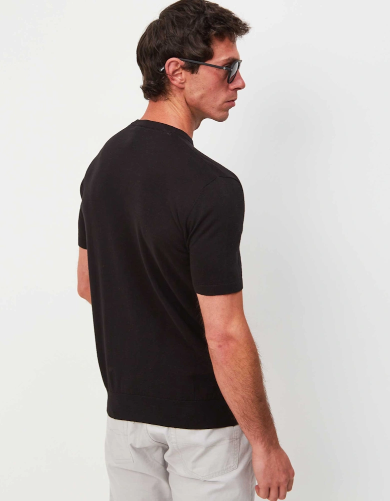 Knitted Crew Neck T-Shirt