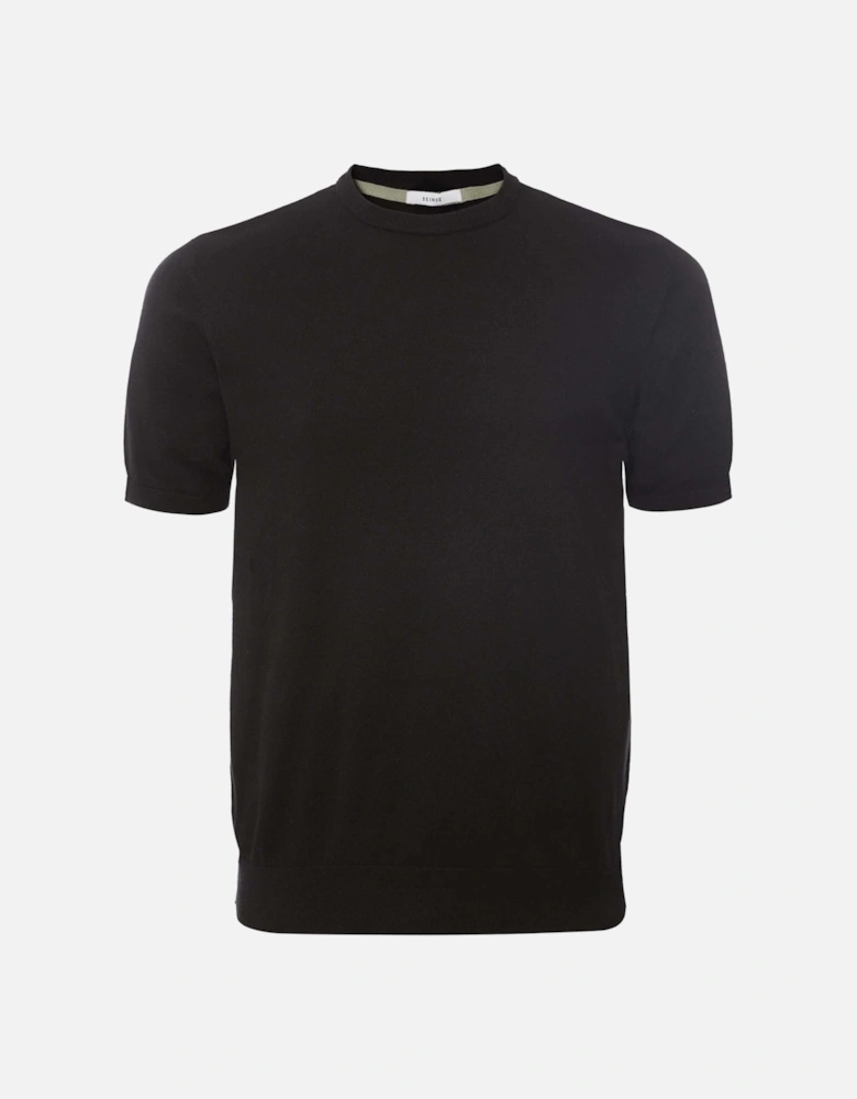 Knitted Crew Neck T-Shirt