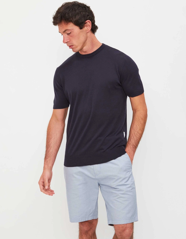 Knitted Crew Neck T-Shirt