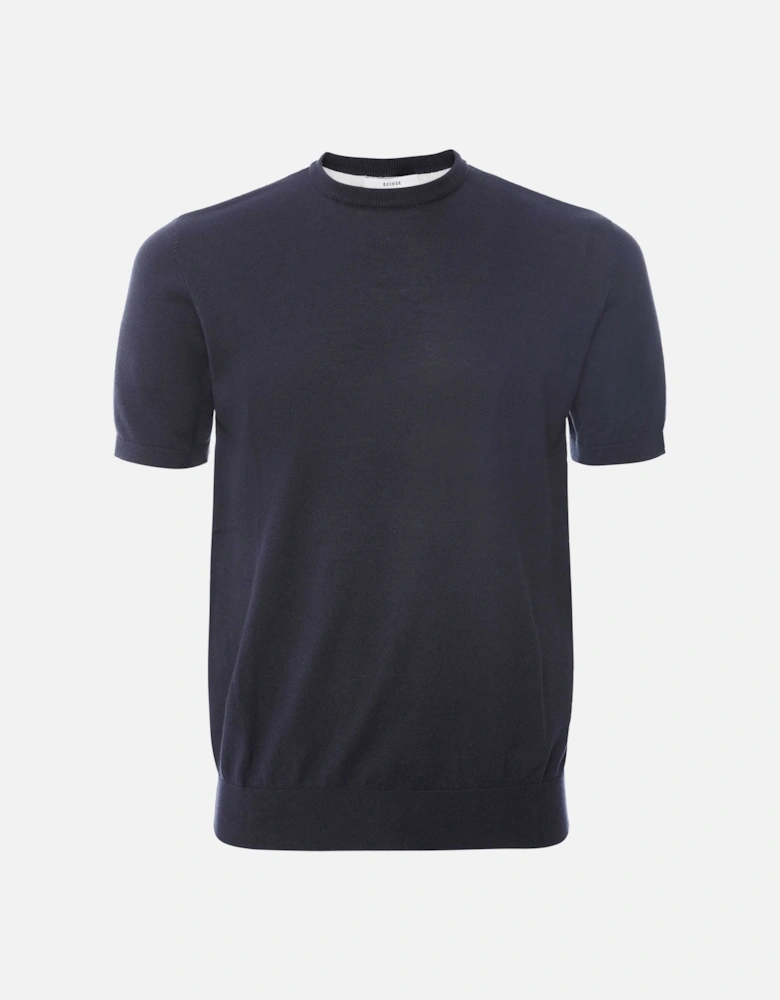 Knitted Crew Neck T-Shirt