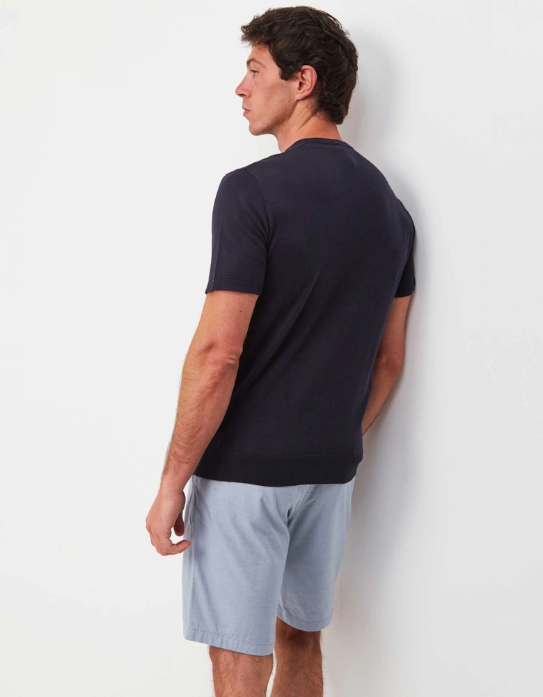 Knitted Crew Neck T-Shirt