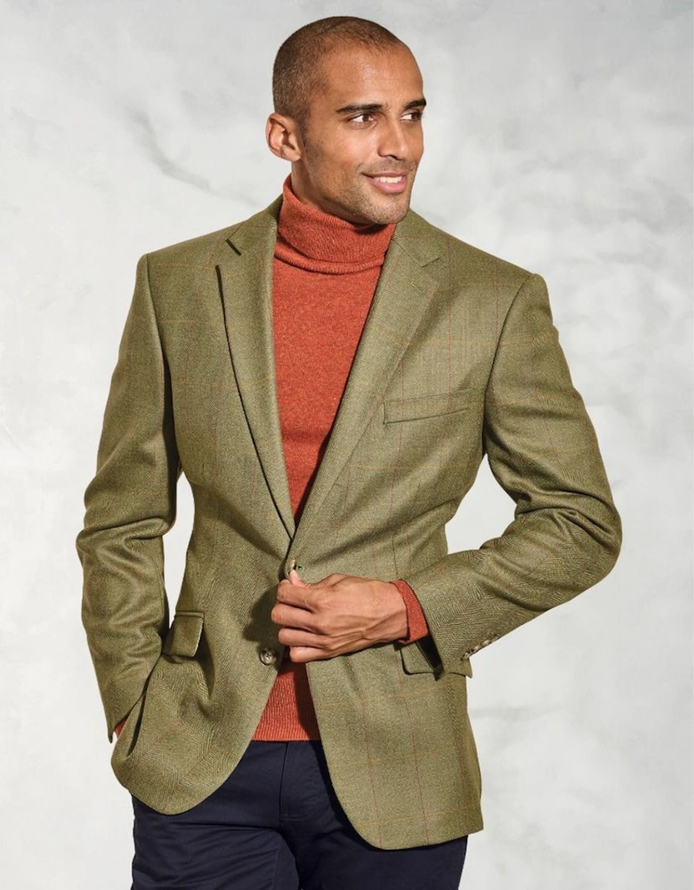 Men's Helsinki Check Jacket Olive