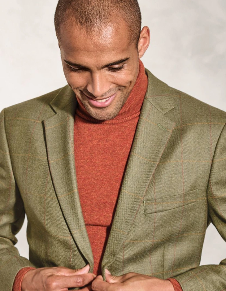 Men's Helsinki Check Jacket Olive