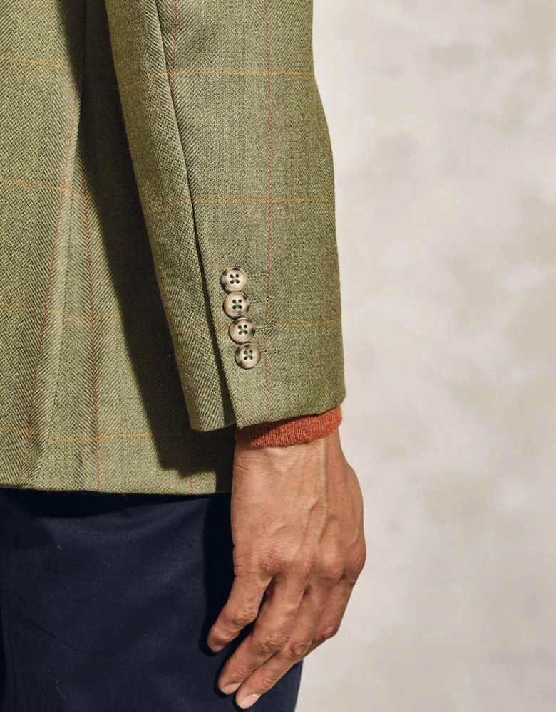 Men's Helsinki Check Jacket Olive