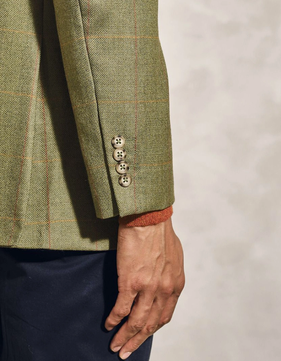 Men's Helsinki Check Jacket Olive