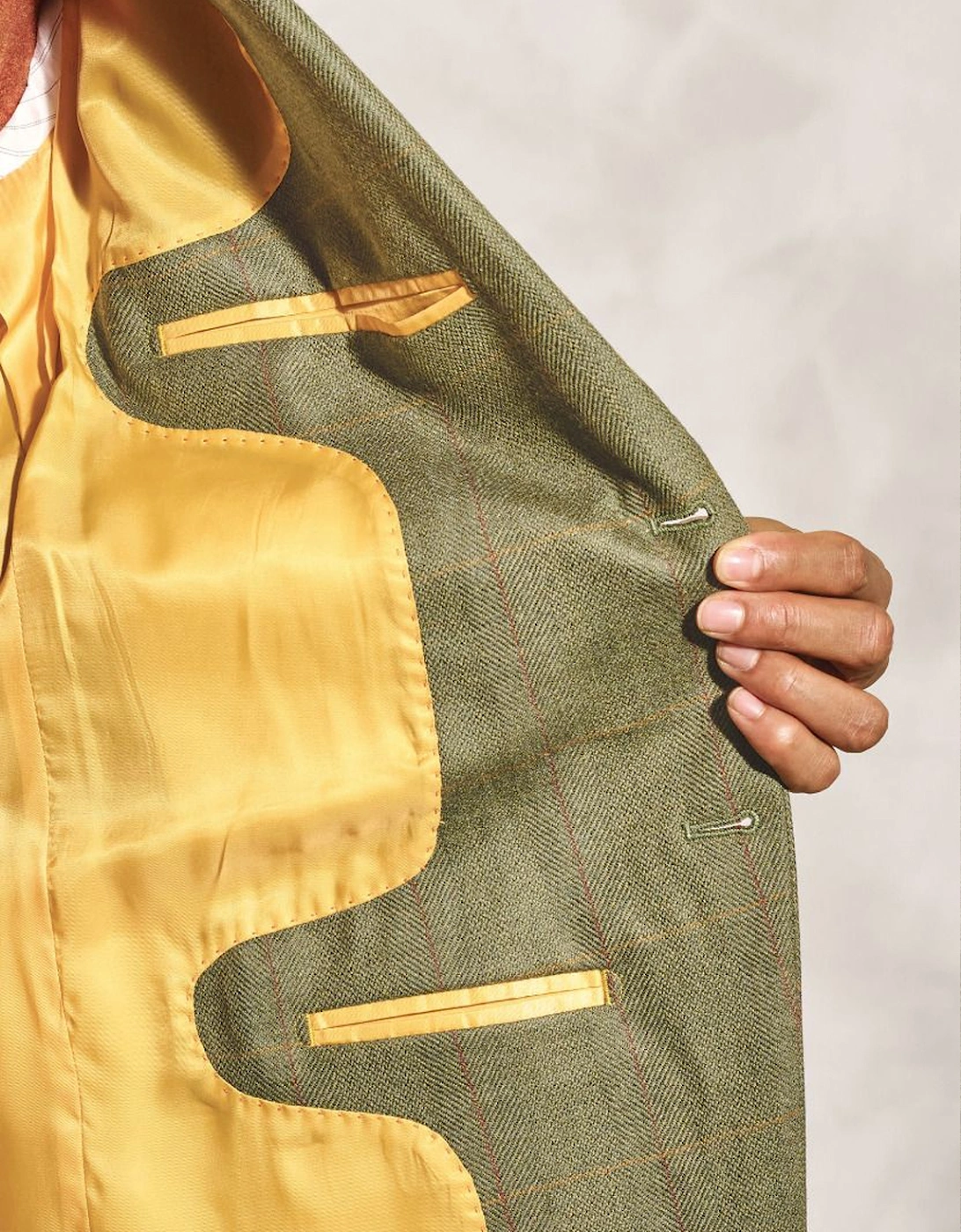 Men's Helsinki Check Jacket Olive