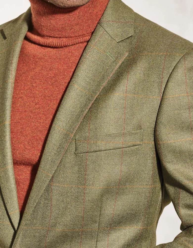 Men's Helsinki Check Jacket Olive