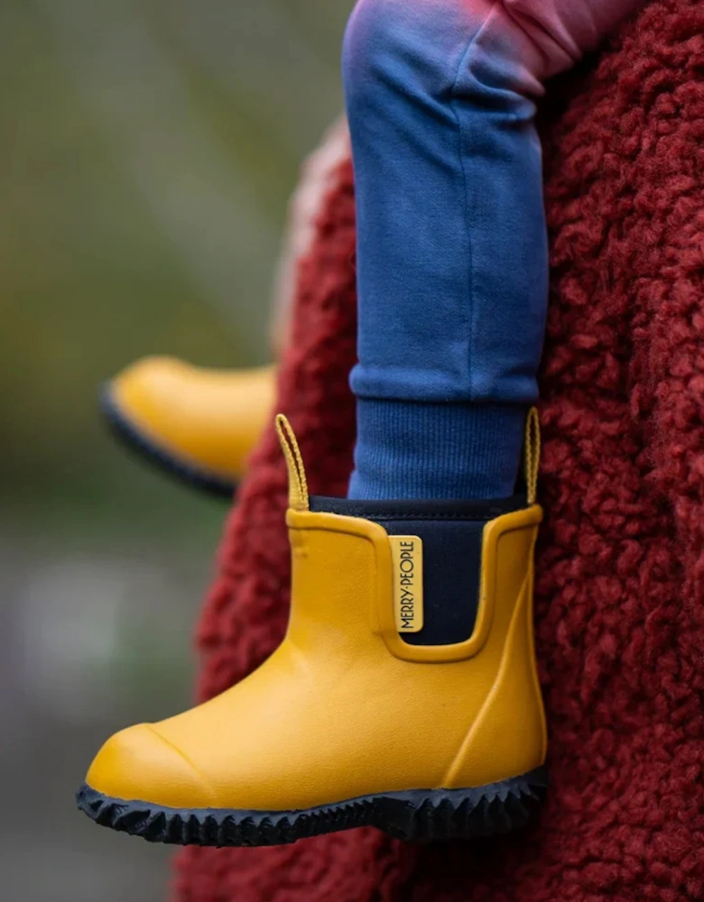 Kids Bobbi Wellington Boot Mustard