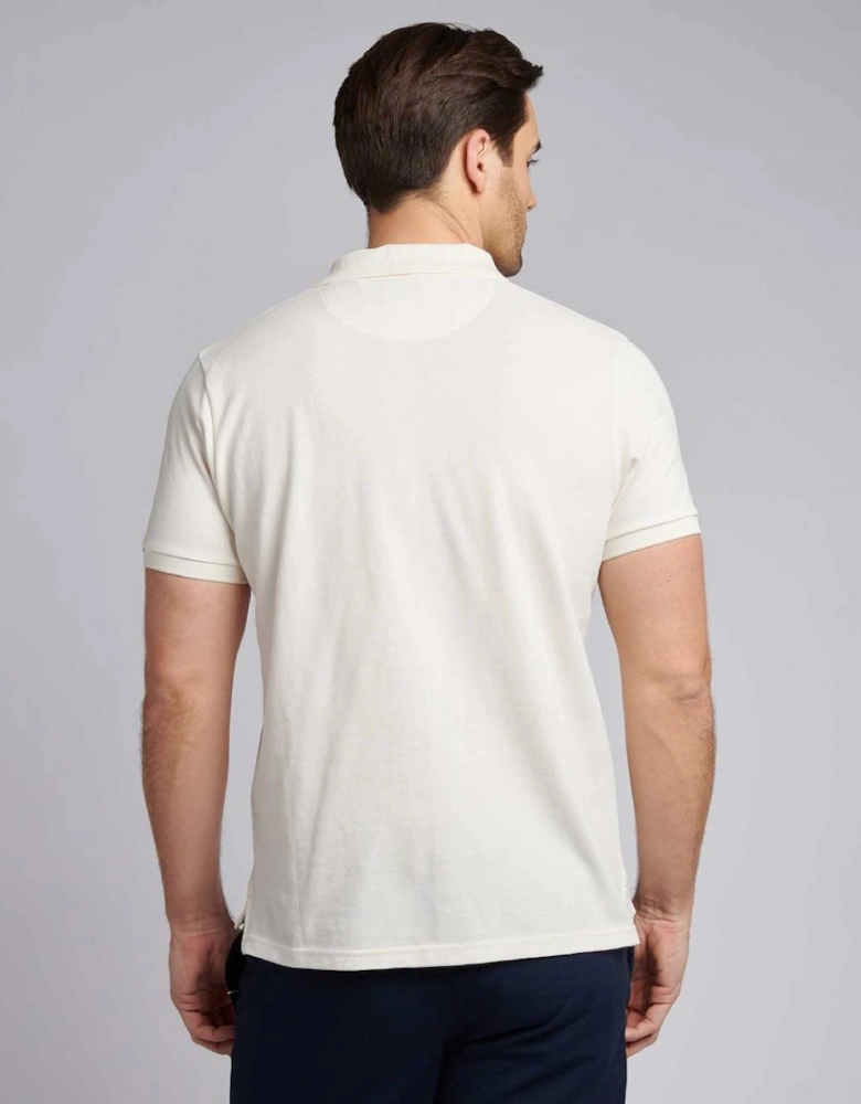U S Polo Assn Men's DHM Pique Polo Whisper White
