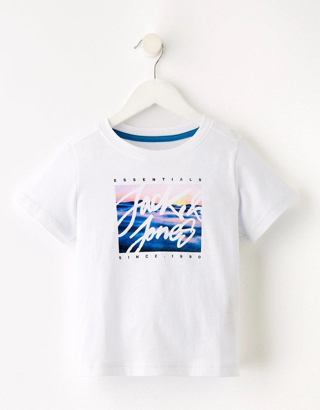 Younger Boys Colton Photoprint Short Sleeve Tshirt - White, 2 of 1