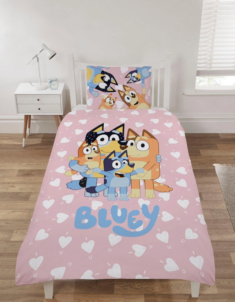 I Love U Cotton Panel Duvet