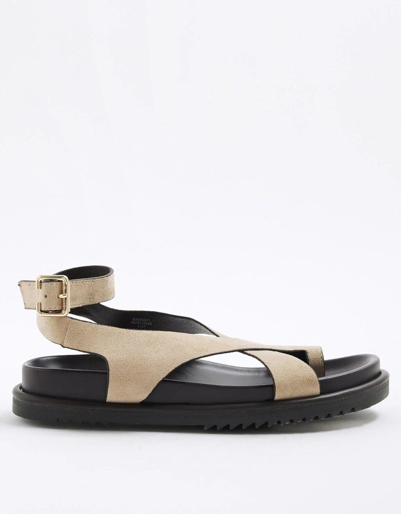 Cross Over Footbed Sandals