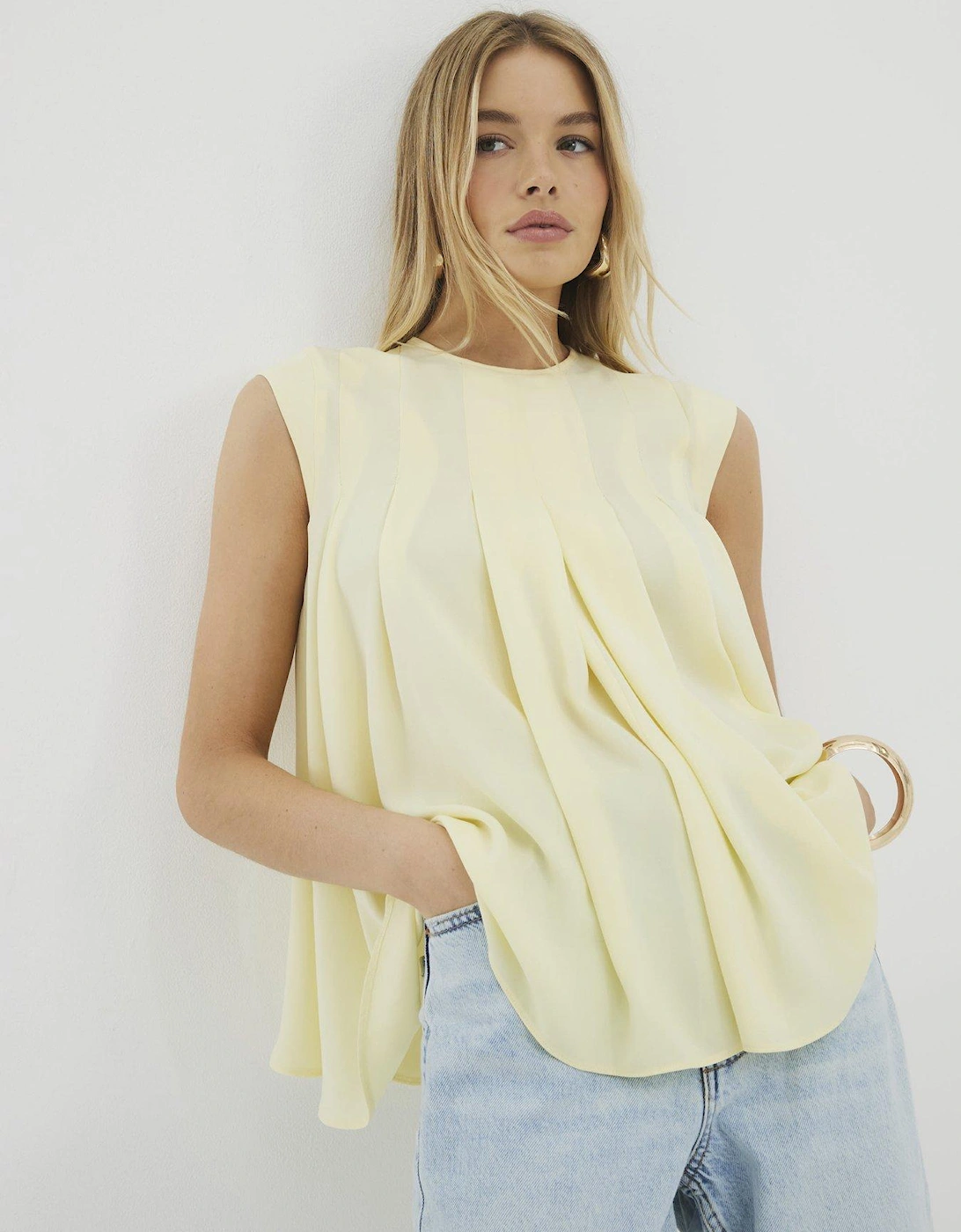 Pleated Tank Top, 2 of 1